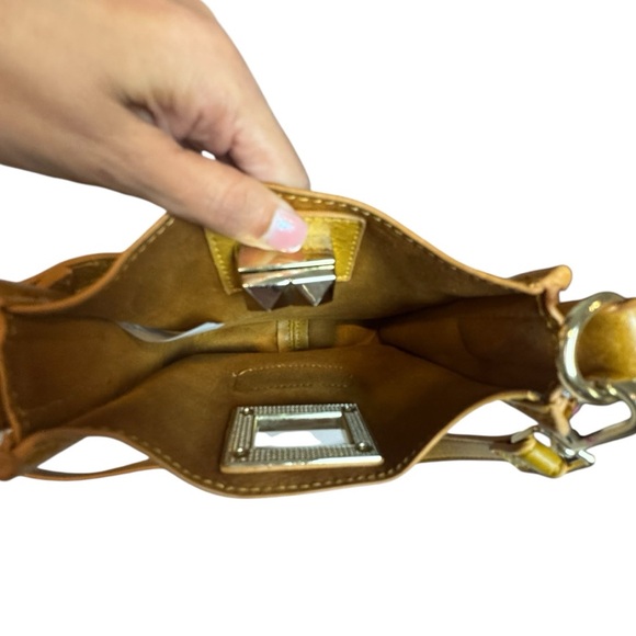 Yellow Leather Crossbody Bag - Picture 9 of 15